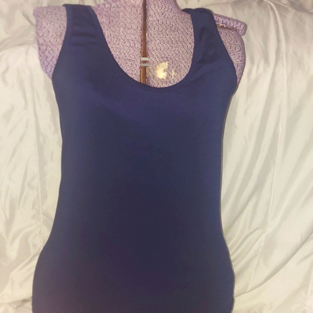Say What ? Tank  blue XL
